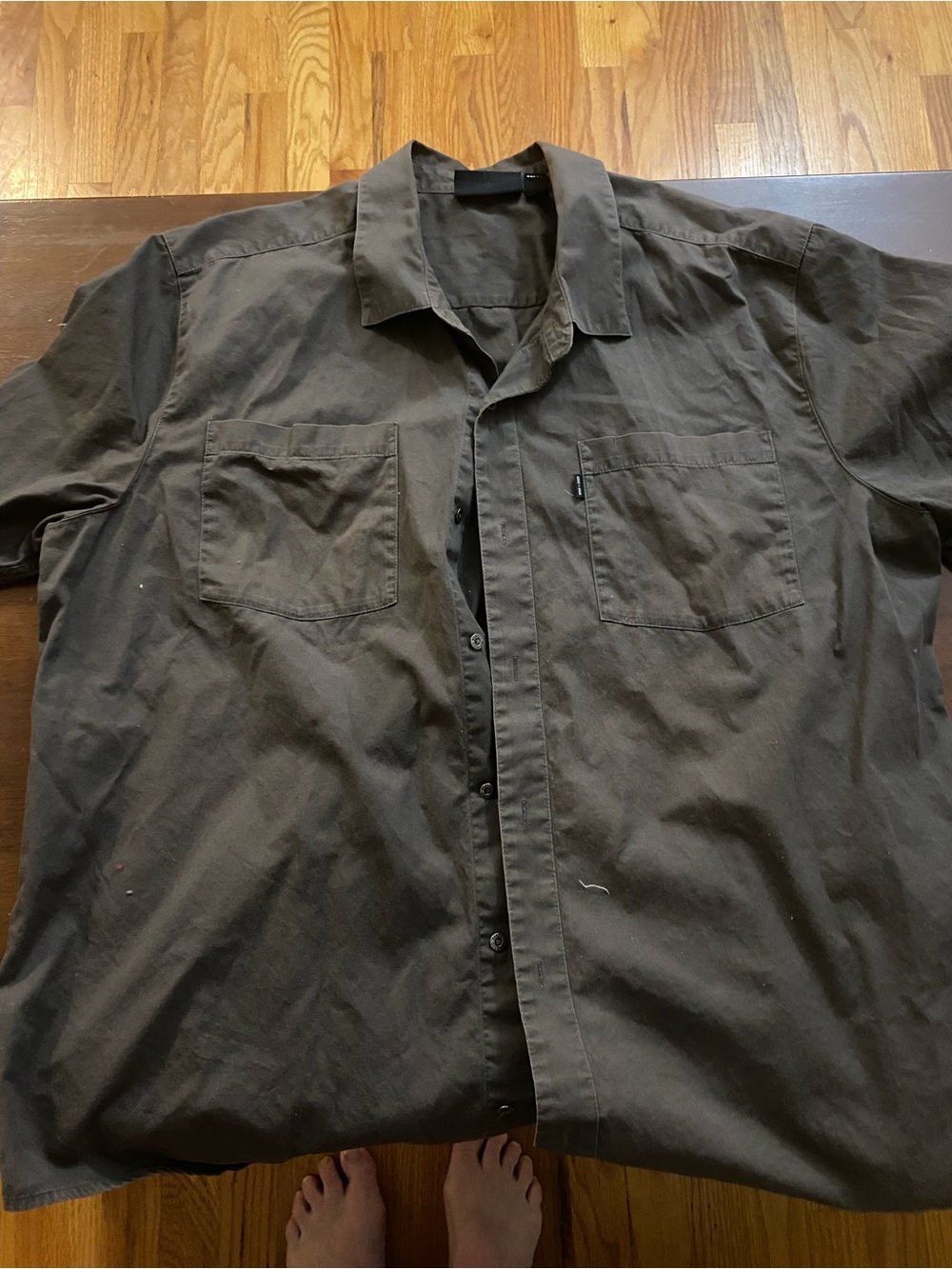 Harley-Davidson Dark Olive Short-Sleeve Button-Down Shirt
